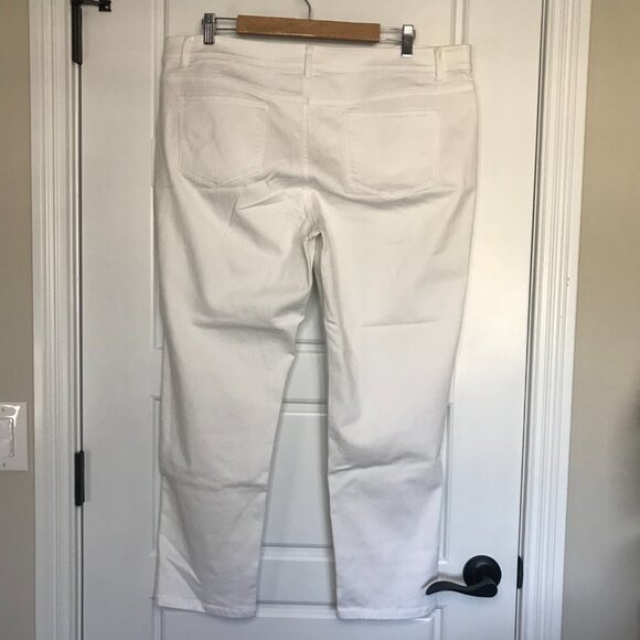 J. Jill Denim Authentic Fit Slim Ankle Jeans Women's Plus Size 18 White, Stretch - Picture 3 of 10